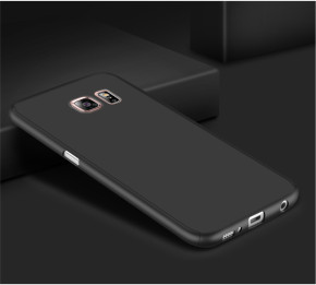 Твърд калъф лице и гръб 360 градуса със скрийн протектор FULL Body Cover за Samsung Galaxy S7 Edge G935 черен